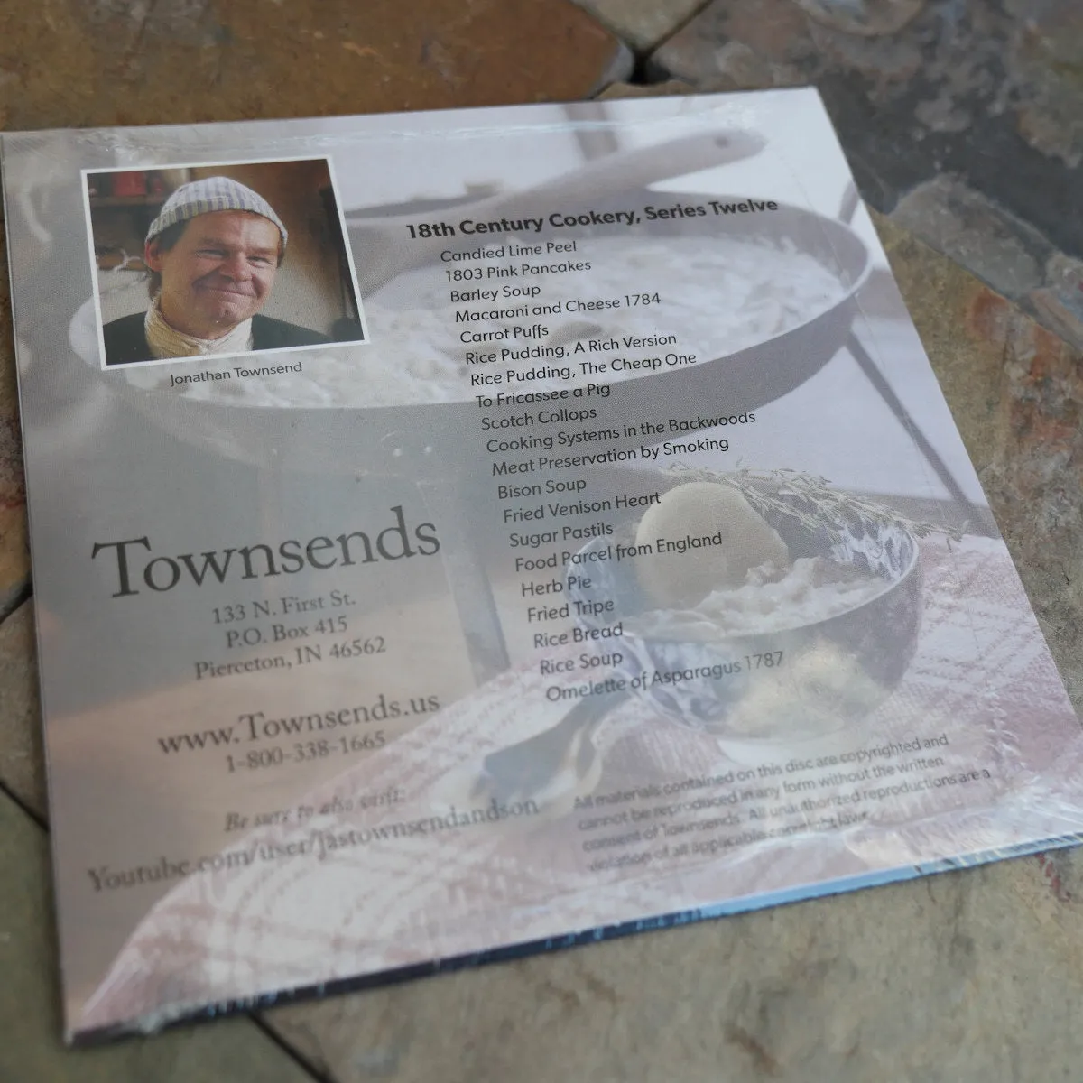 18th Century Cookery DVD. Series 12