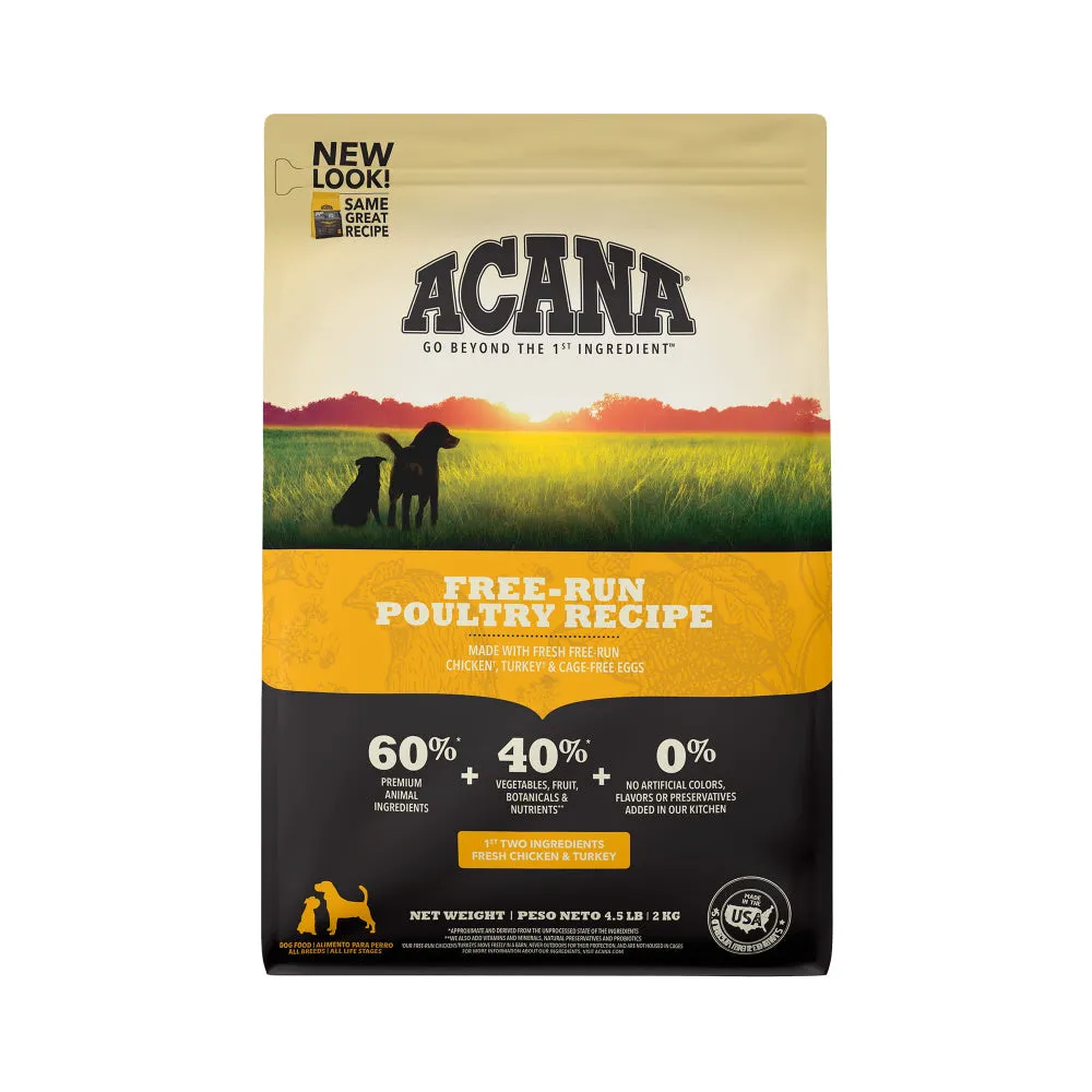 ACANA Free Run Poultry Formula Grain Free Dry Dog Food