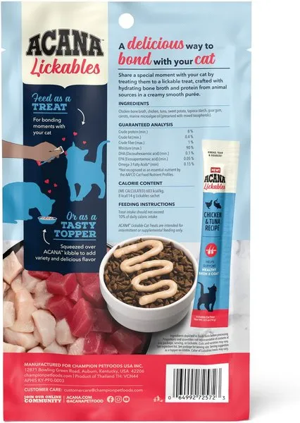 ACANA Lickables Chicken & Tuna Recipe Cat Treats