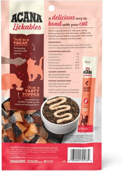 ACANA Lickables Salmon Recipe Cat Treats