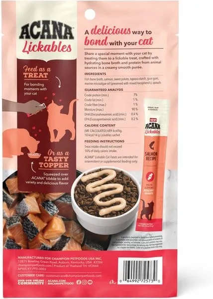 ACANA Lickables Salmon Recipe Cat Treats