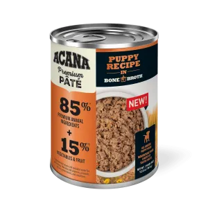 Acana Premium Puppy Recipe Grain Free Pate in Bone Broth for Dogs