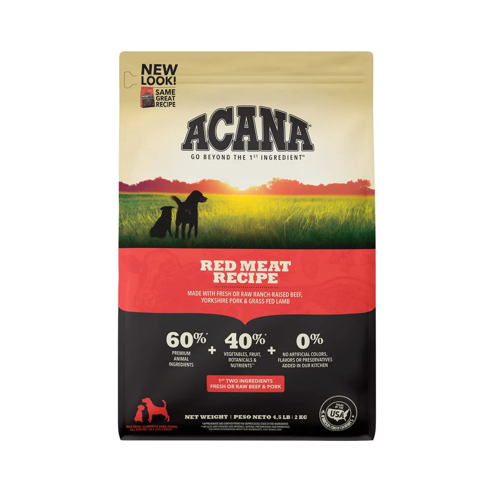 ACANA Red Meat Formula Grain Free Dry Dog Food