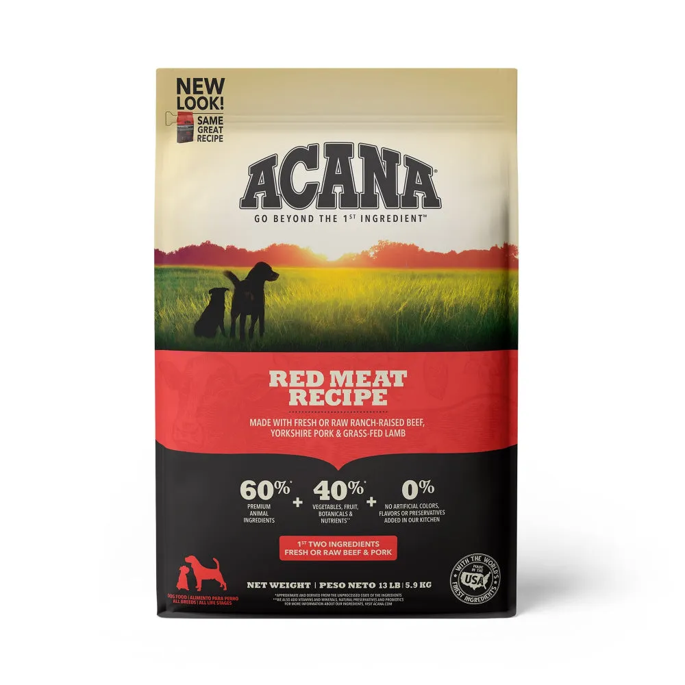 ACANA Red Meat Formula Grain Free Dry Dog Food