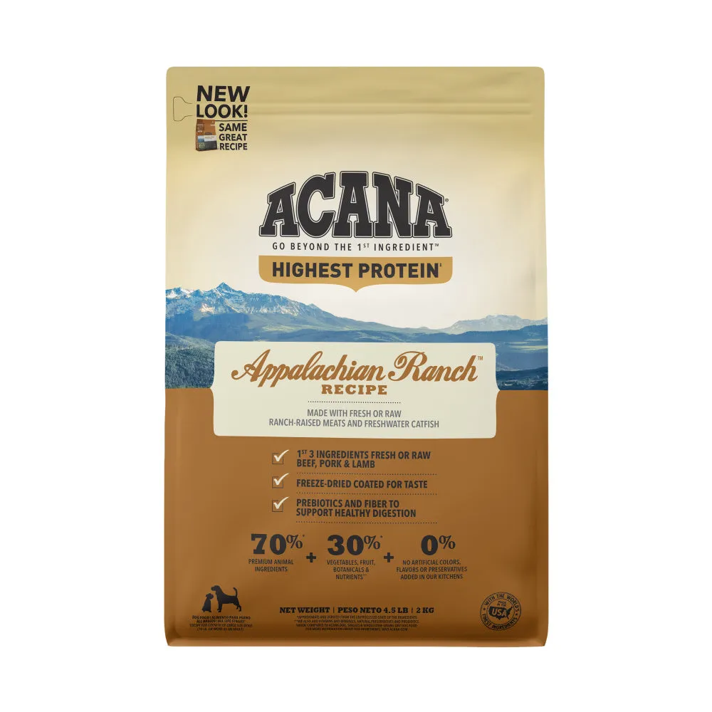 ACANA Regionals Appalachian Ranch Grain Free Dry Dog Food