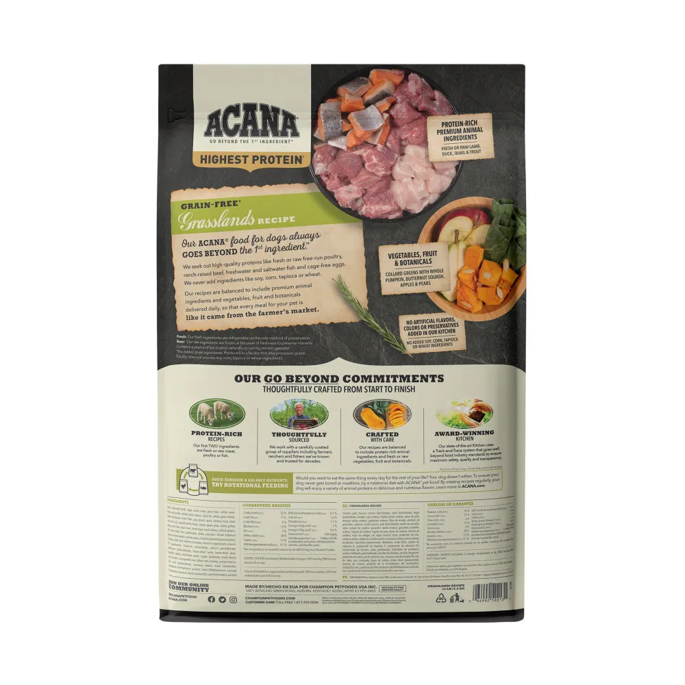 ACANA Regionals Grasslands Formula Grain Free Dry Dog Food