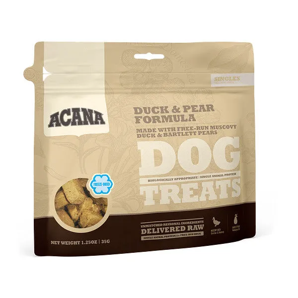 ACANA Singles Grain Free Limited Ingredient Diet Duck & Pear Formula Dog Treats
