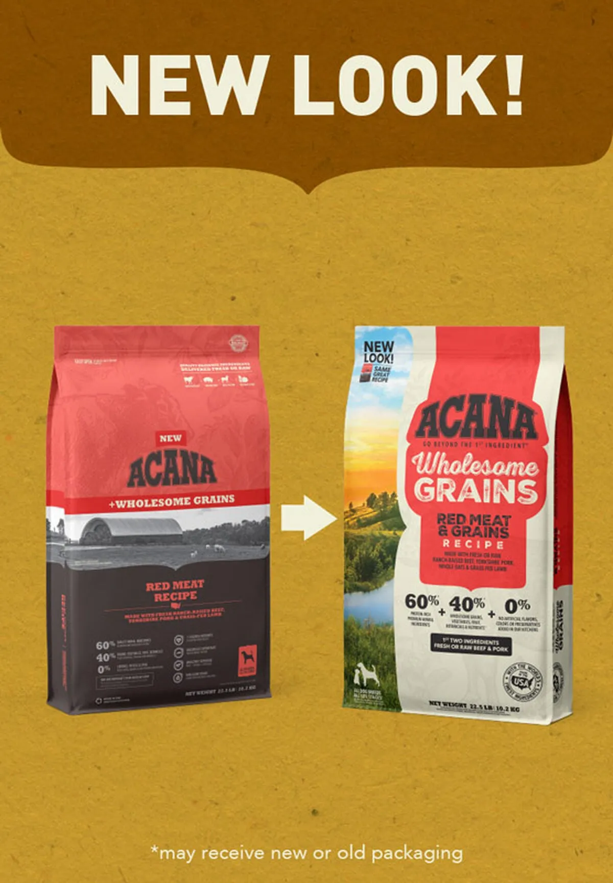 ACANA Wholesome Grains Red Meat Dry Dog Food