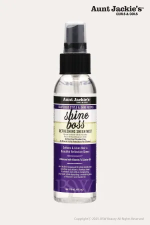 AUNT JACKIE'S GRAPESEED STYLE & SHINE RECIPES SHINE BOSS REFRESHING SHEEN MIST 4oz