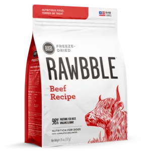 Bixbi Rawbble Freeze-Dried Beef Recipe Dog Food