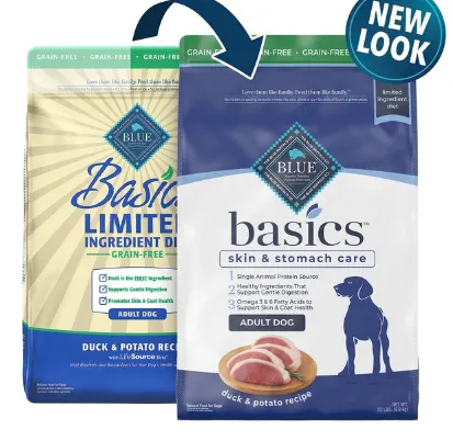 Blue Buffalo Basics Grain Free Adult Duck & Potato Recipe Dry Dog Food