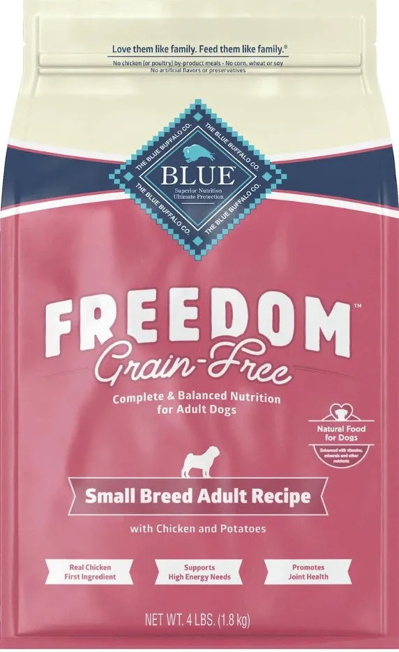 Blue Buffalo Freedom Grain Free Chicken Recipe Small Breed Adult Dry Dog Food