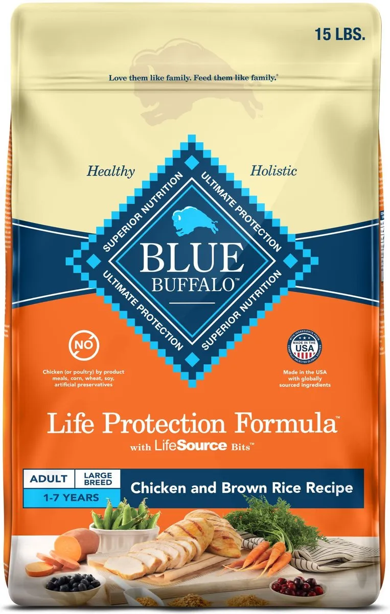 Blue Buffalo Life Protection Natural Chicken & Brown Rice Recipe Large Breed Adult Dry Dog Food