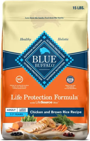 Blue Buffalo Life Protection Natural Chicken & Brown Rice Recipe Large Breed Adult Dry Dog Food