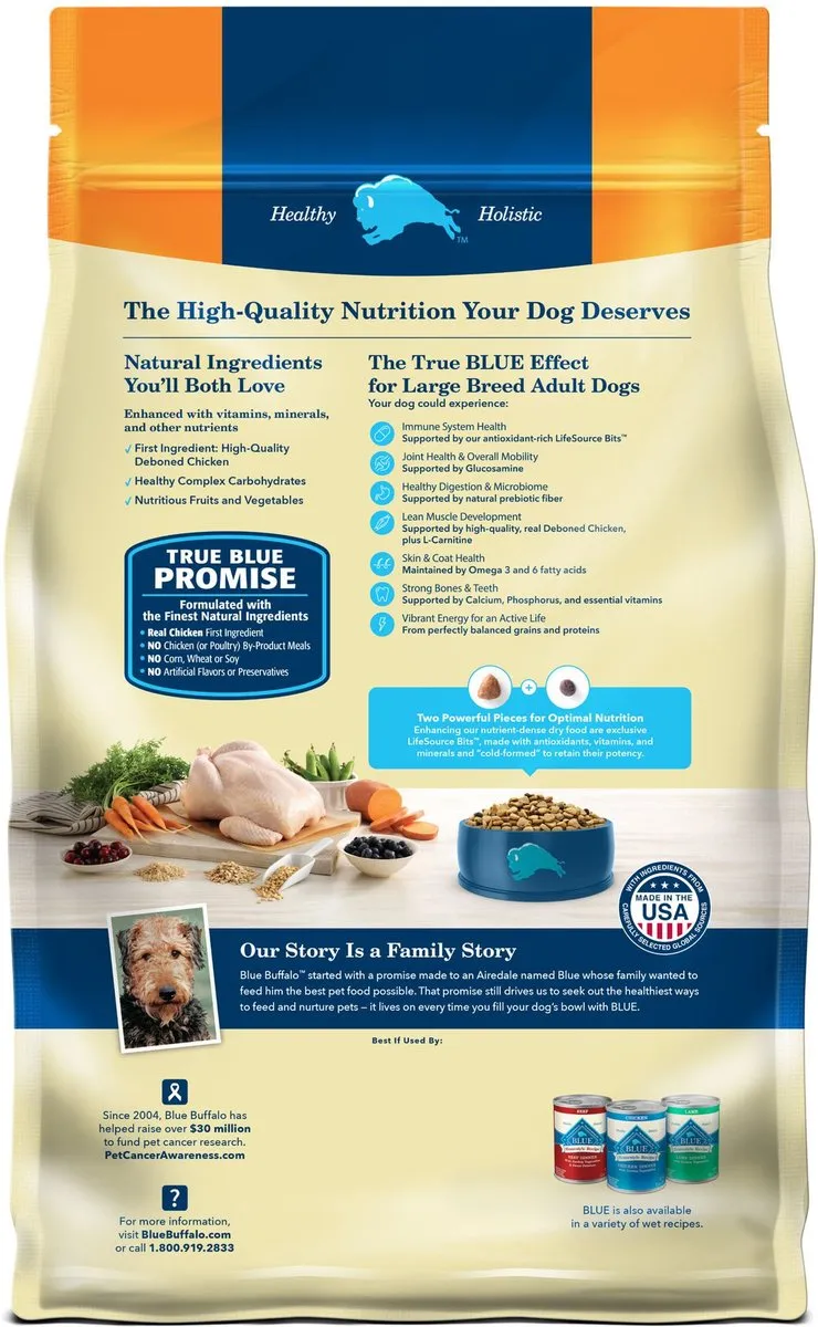 Blue Buffalo Life Protection Natural Chicken & Brown Rice Recipe Large Breed Adult Dry Dog Food