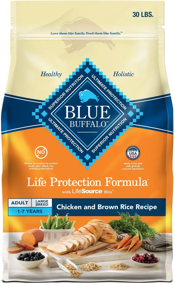 Blue Buffalo Life Protection Natural Chicken & Brown Rice Recipe Large Breed Adult Dry Dog Food