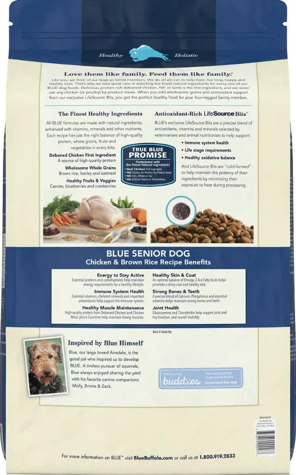 Blue Buffalo Life Protection Natural Chicken & Brown Rice Recipe Senior Dry Dog Food