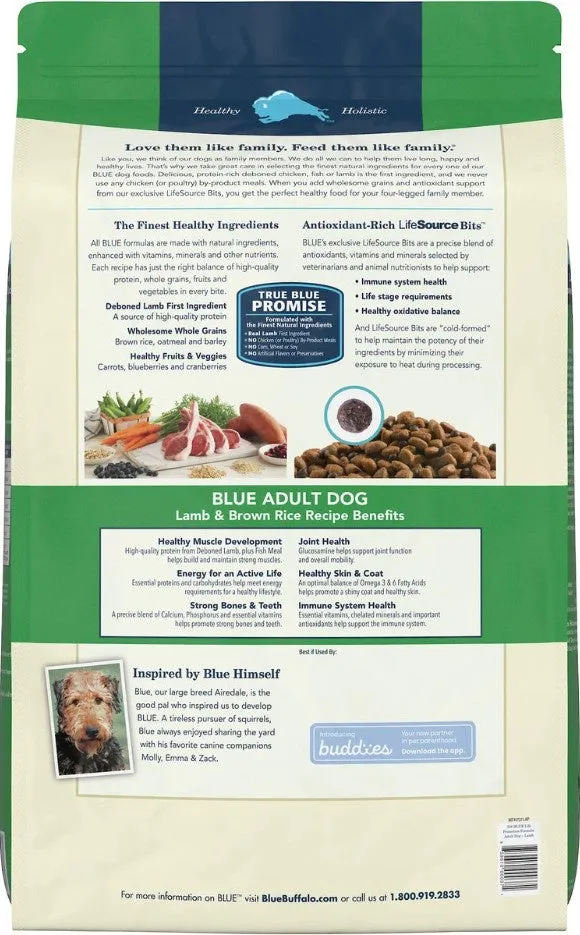 Blue Buffalo Life Protection Natural Lamb & Brown Rice Recipe Adult Dry Dog Food