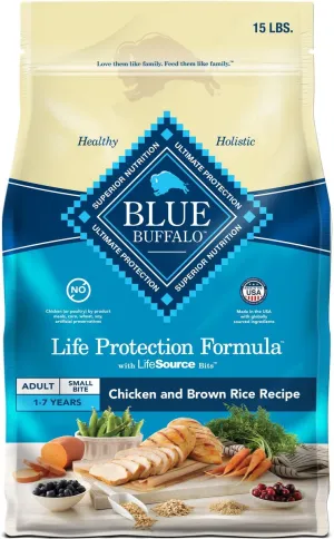 Blue Buffalo Life Protection Natural Small Bites Chicken & Brown Rice Recipe Adult Dry Dog Food