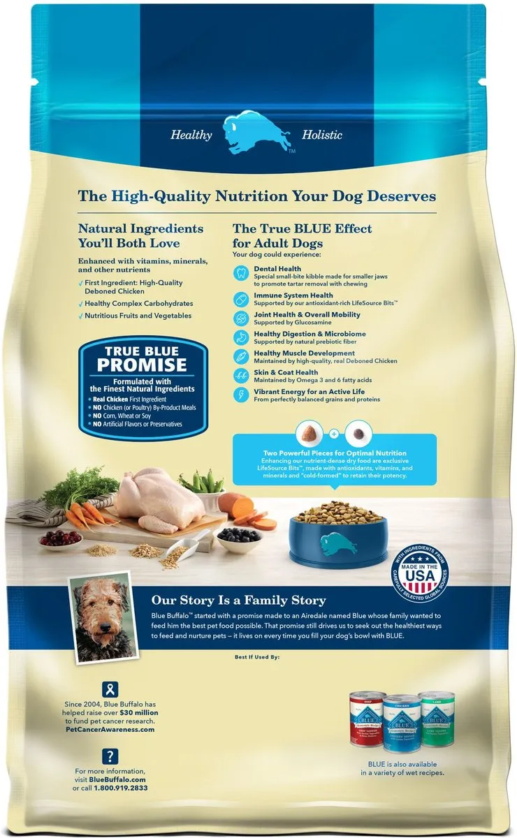 Blue Buffalo Life Protection Natural Small Bites Chicken & Brown Rice Recipe Adult Dry Dog Food