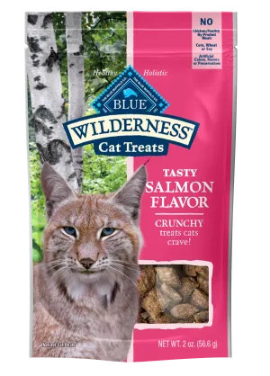 Blue Buffalo Wilderness Crunchy Cat Treats, Salmon 2 oz. Bag
