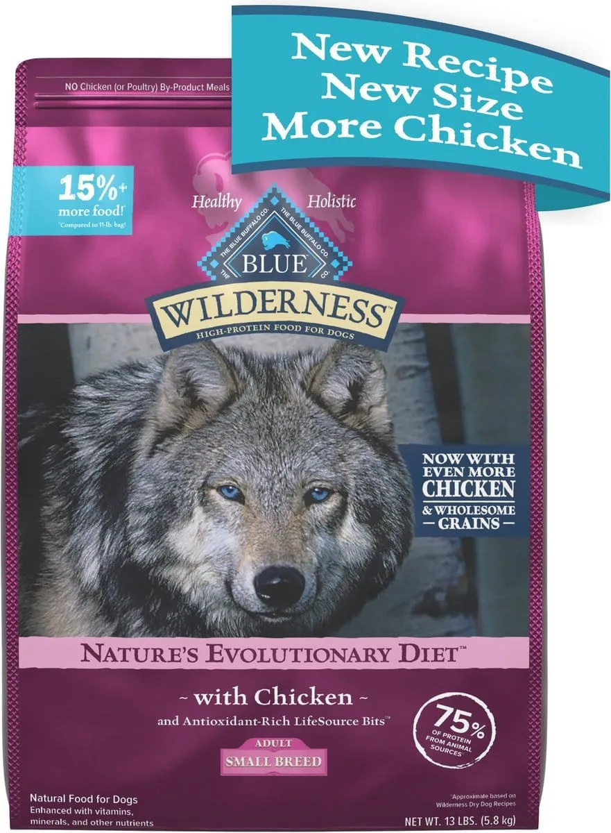 Blue Buffalo Wilderness Wholesome Grains Small Breed Chicken Recipe Adult Dry Dog Food