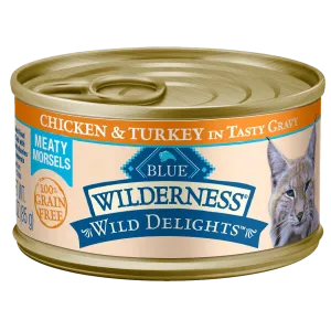 Blue Buffalo Wilderness Wild Delights Chicken and Turkey Canned Cat Food
