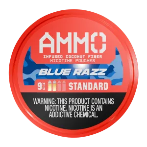 Blue Razz AMMO Nicotine Pouches