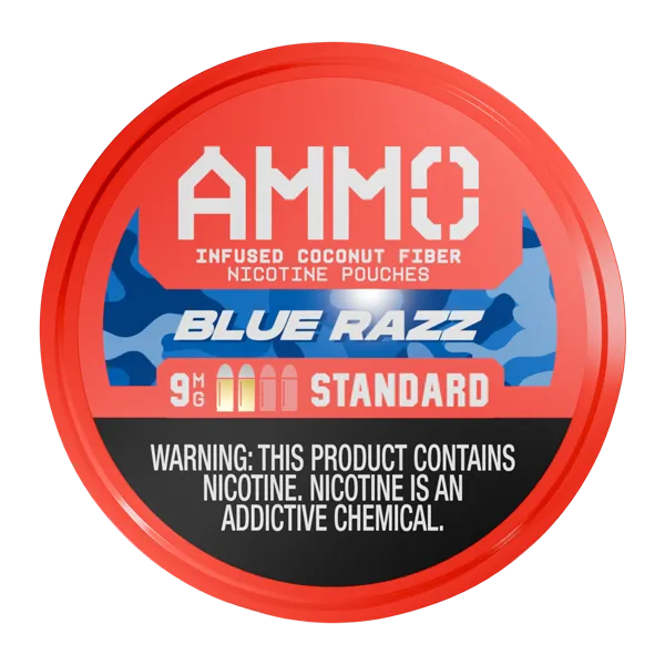 Blue Razz AMMO Nicotine Pouches
