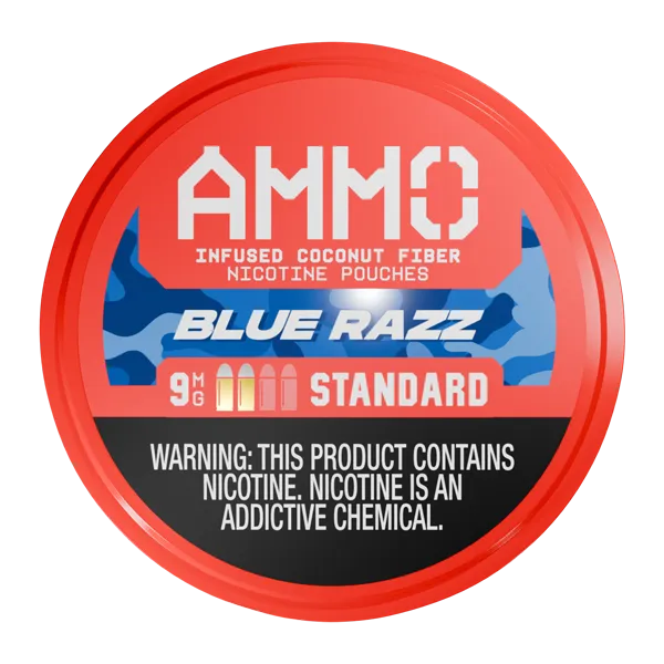 Blue Razz AMMO Nicotine Pouches