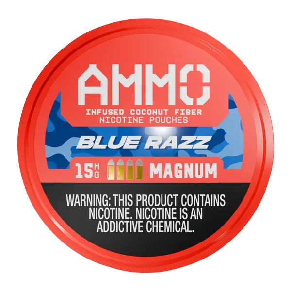 Blue Razz AMMO Nicotine Pouches