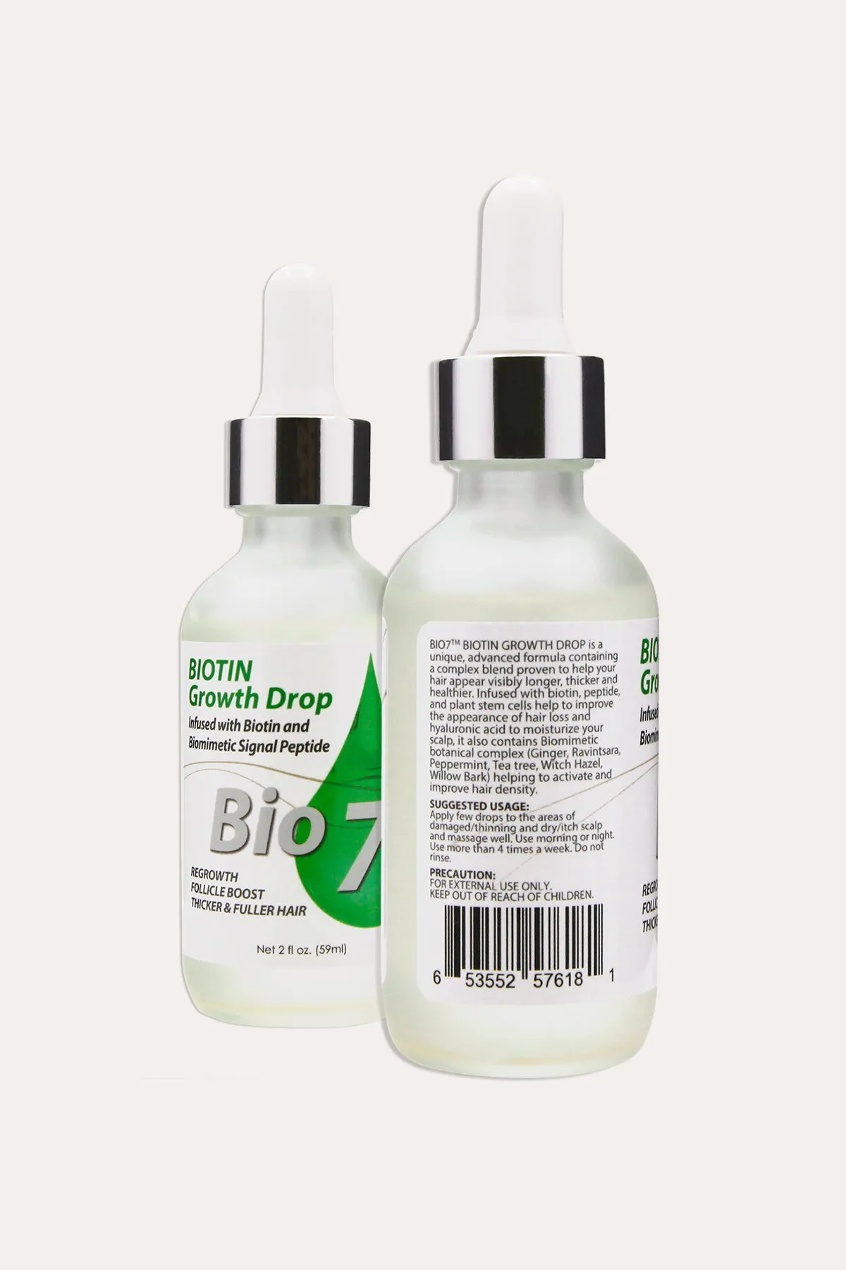 BY NATURES BIO 7 BIOTIN GROWTH DROP 2oz