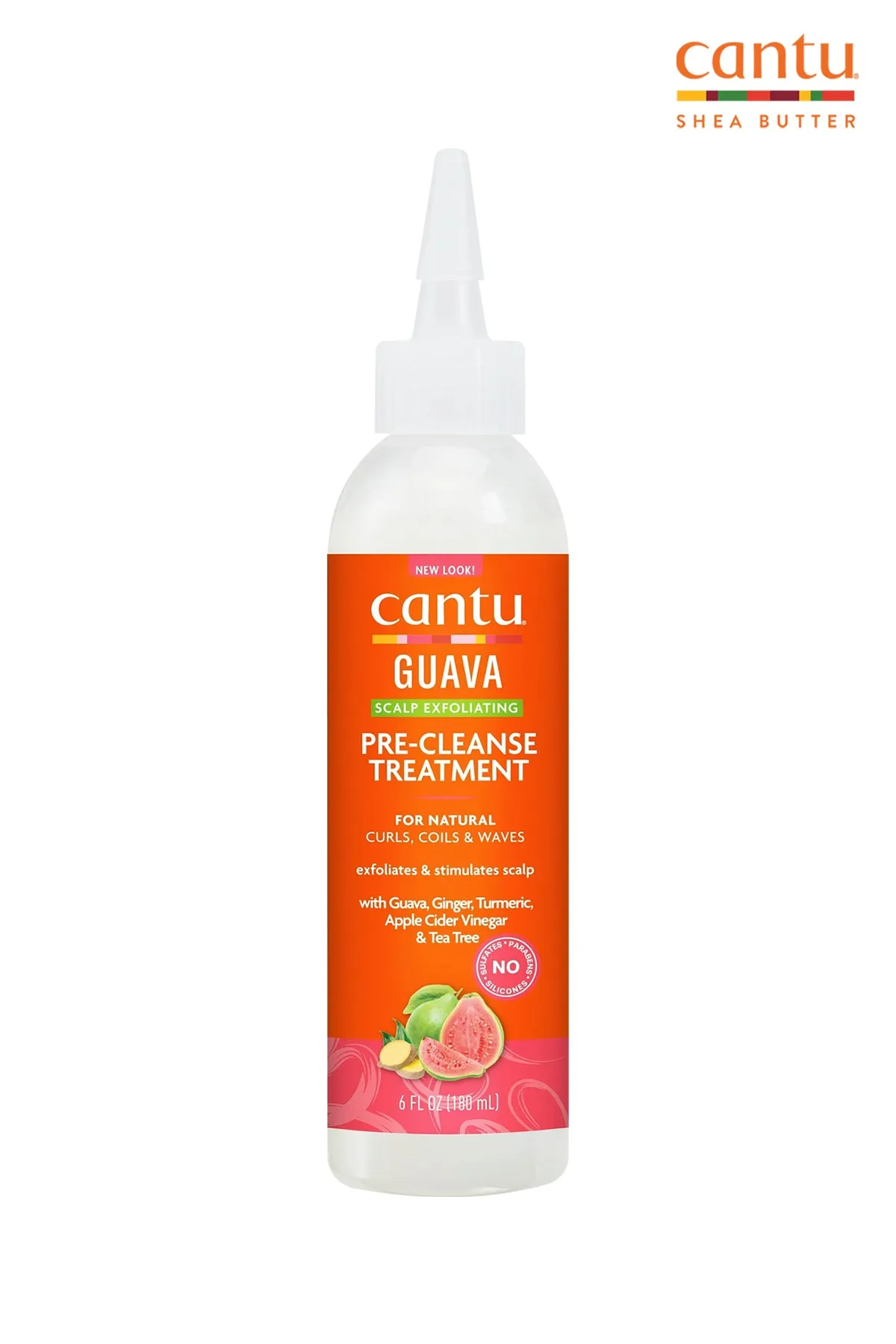 CANTU GUAVA & GINGER DRY SCALP EXFOLIATING PRE-POO TREATMENT W/TURMERIC 6oz