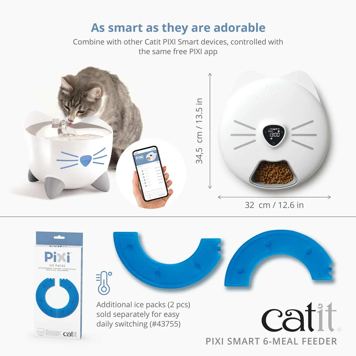 Catit Pixi Smart 6-Meal Feeder