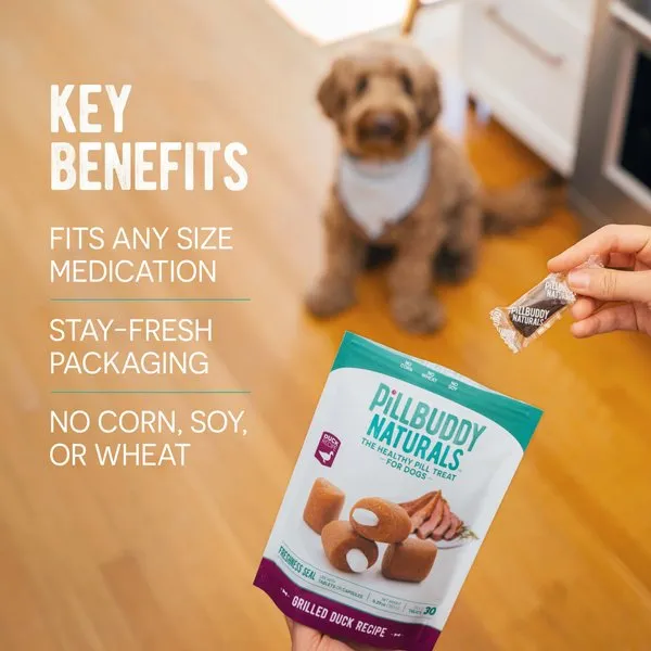 Complete Natural Nutrition Pill Buddy Naturals Peanut Butter & Banana Soft & Chewy Dog Treats