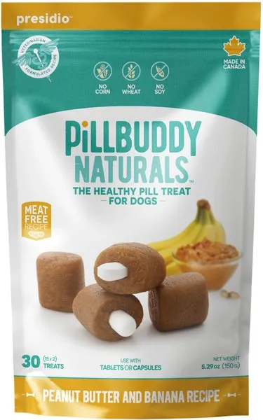 Complete Natural Nutrition Pill Buddy Naturals Peanut Butter & Banana Soft & Chewy Dog Treats