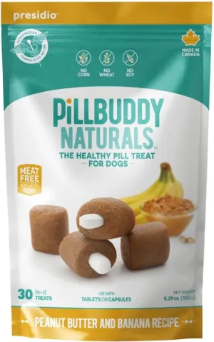 Complete Natural Nutrition Pill Buddy Naturals Peanut Butter & Banana Soft & Chewy Dog Treats