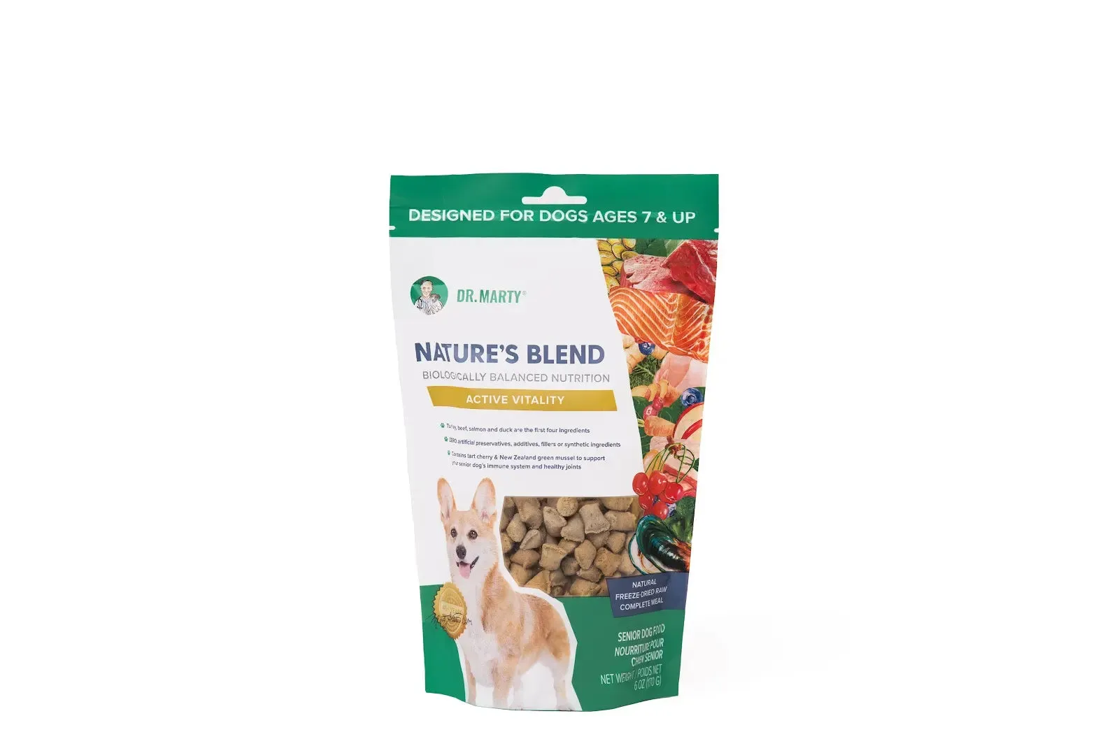 DR. MARTY Nature’s Blend Active Vitality Freeze Dried Raw Senior Dog Food