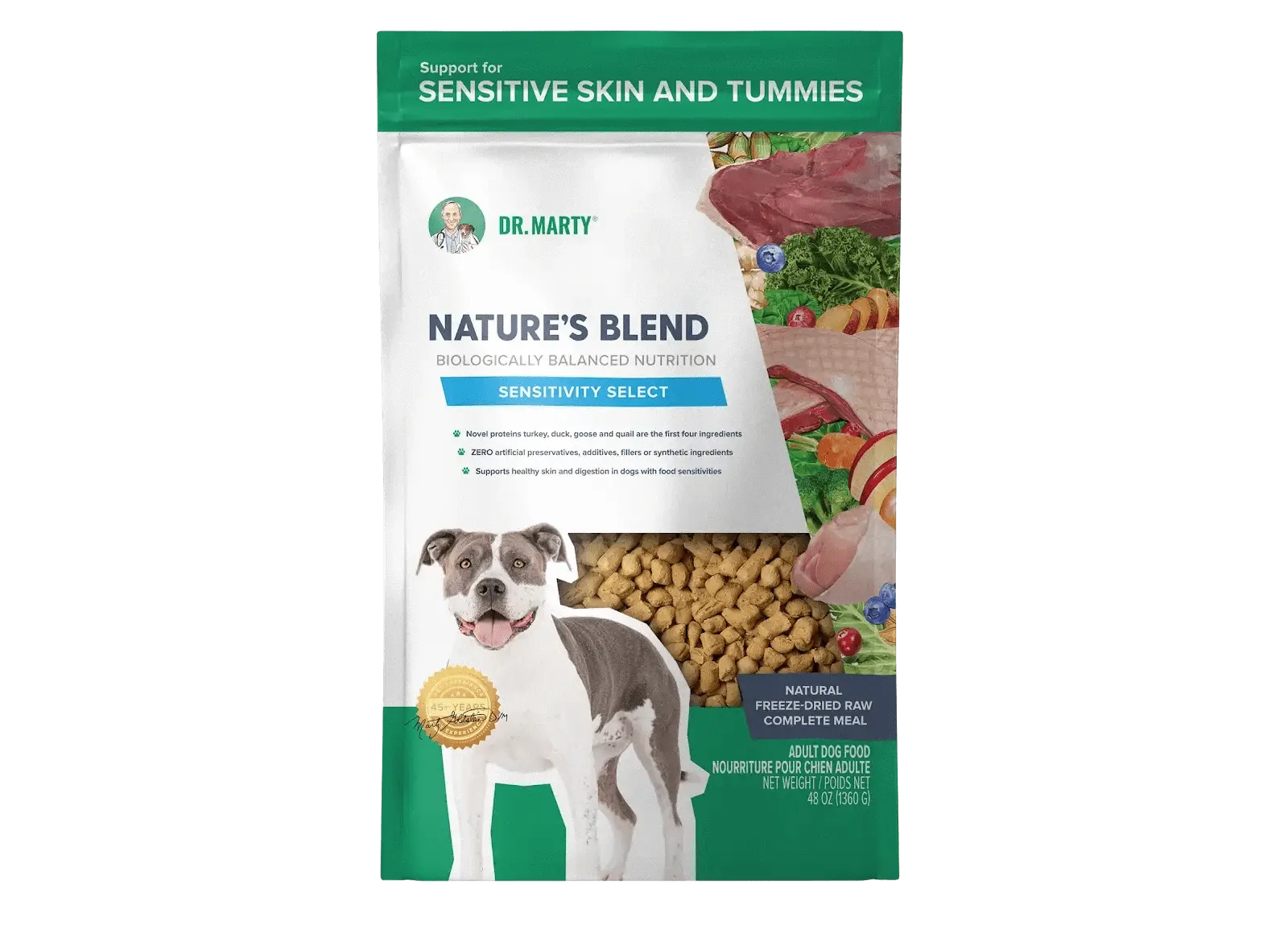 DR. MARTY Nature’s Blend Sensitivity Select Freeze Dried Raw Dog Food