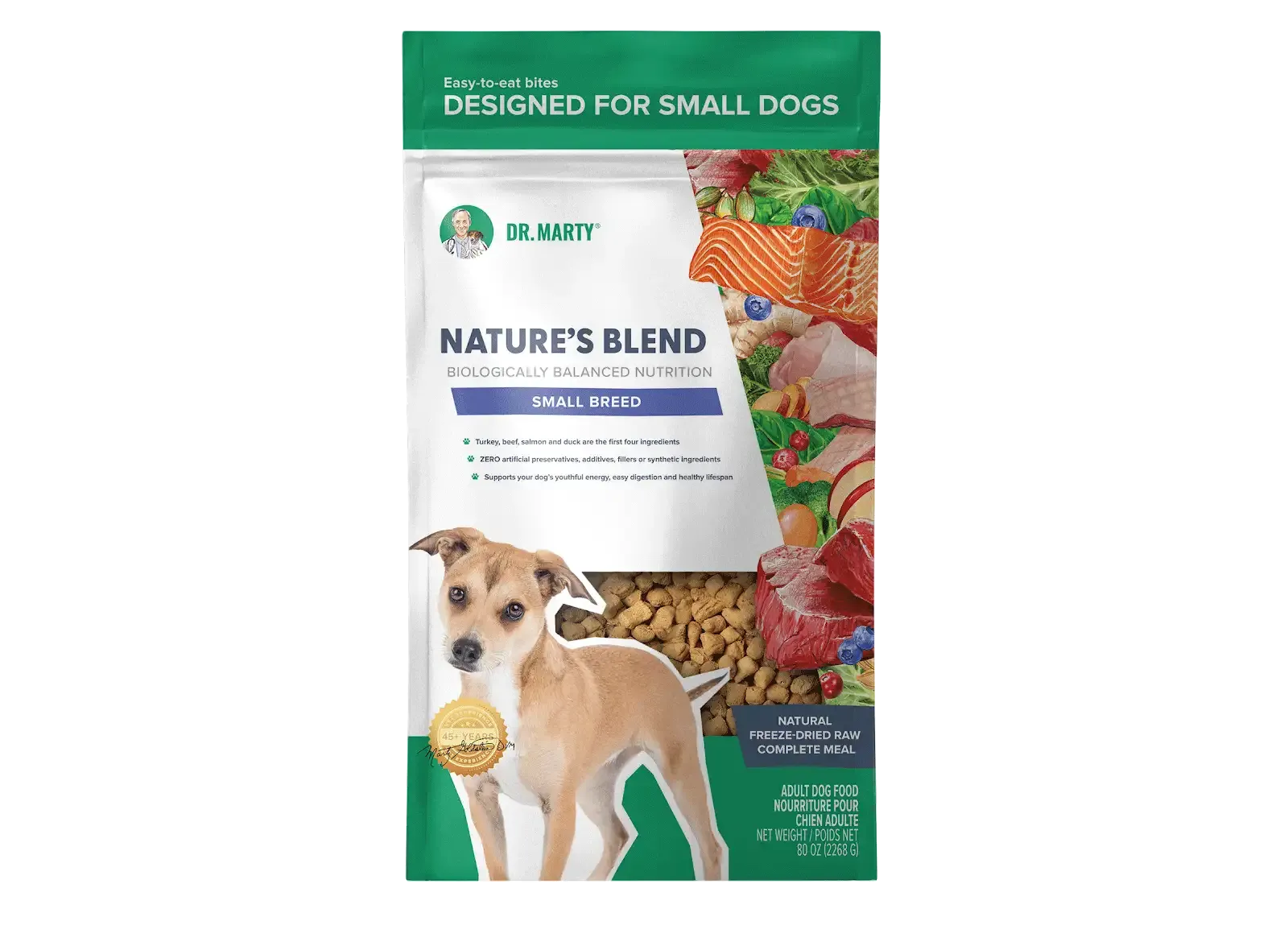 DR. MARTY Nature’s Blend Small Breed Freeze Dried Raw Dog Food