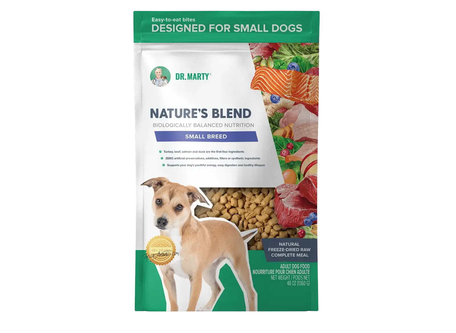 DR. MARTY Nature’s Blend Small Breed Freeze Dried Raw Dog Food