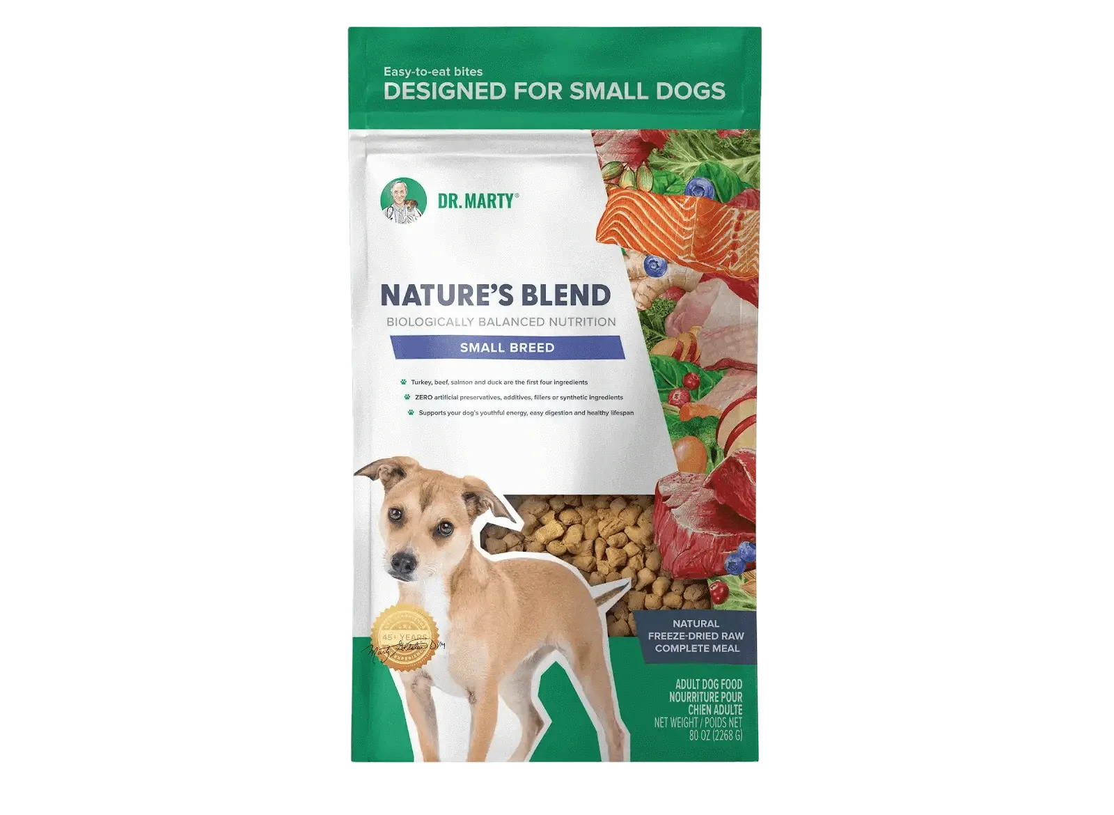 DR. MARTY Nature’s Blend Small Breed Freeze Dried Raw Dog Food