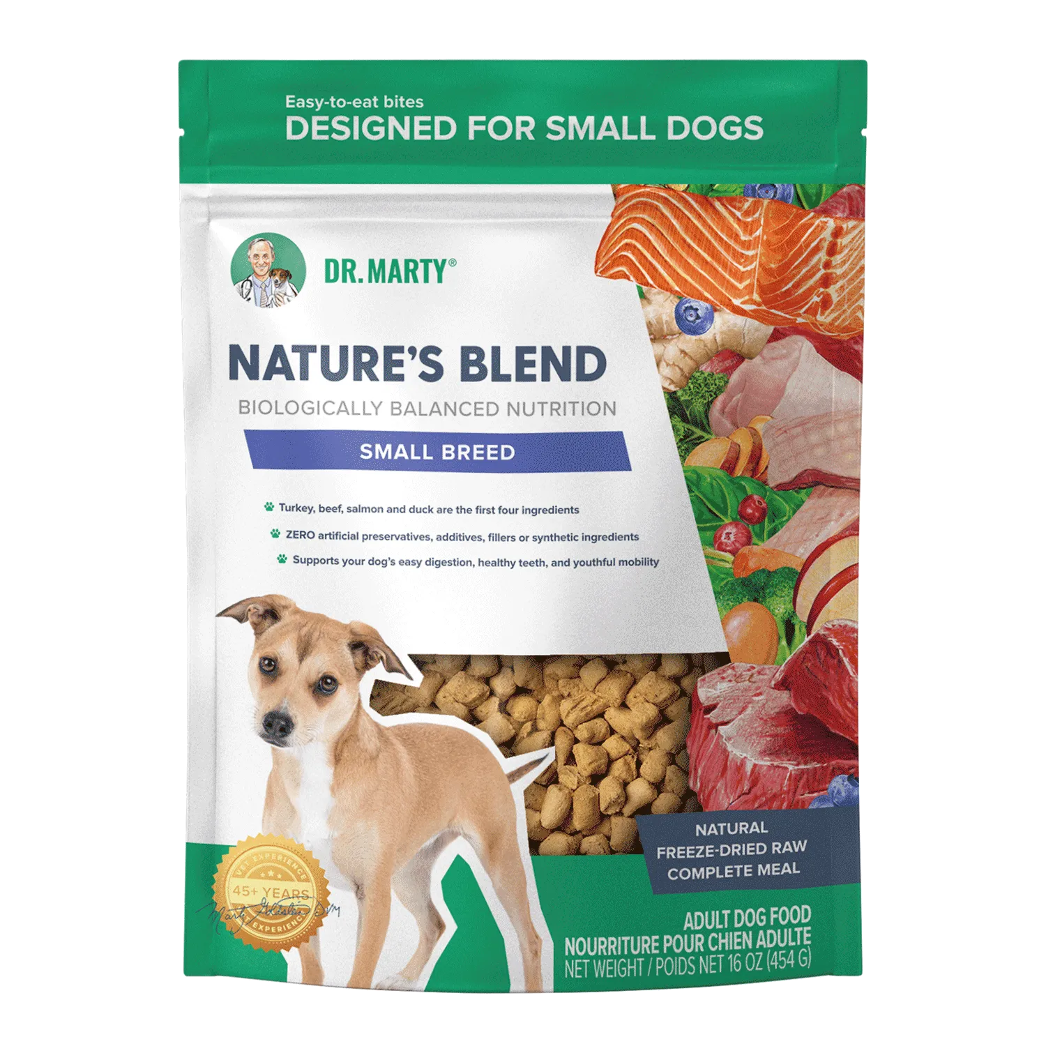DR. MARTY Nature’s Blend Small Breed Freeze Dried Raw Dog Food