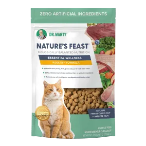 DR. MARTY Nature’s Feast Essential Wellness Poultry Freeze Dried Raw Cat Food