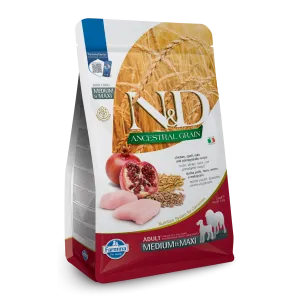 Farmina N&D Ancestral Grain Chicken & Pomegranate Medium & Maxi Adult Dry Dog Food