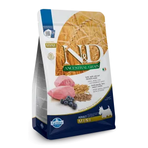 Farmina N&D Ancestral Grain Lamb & Blueberry Mini Adult Dry Dog Food