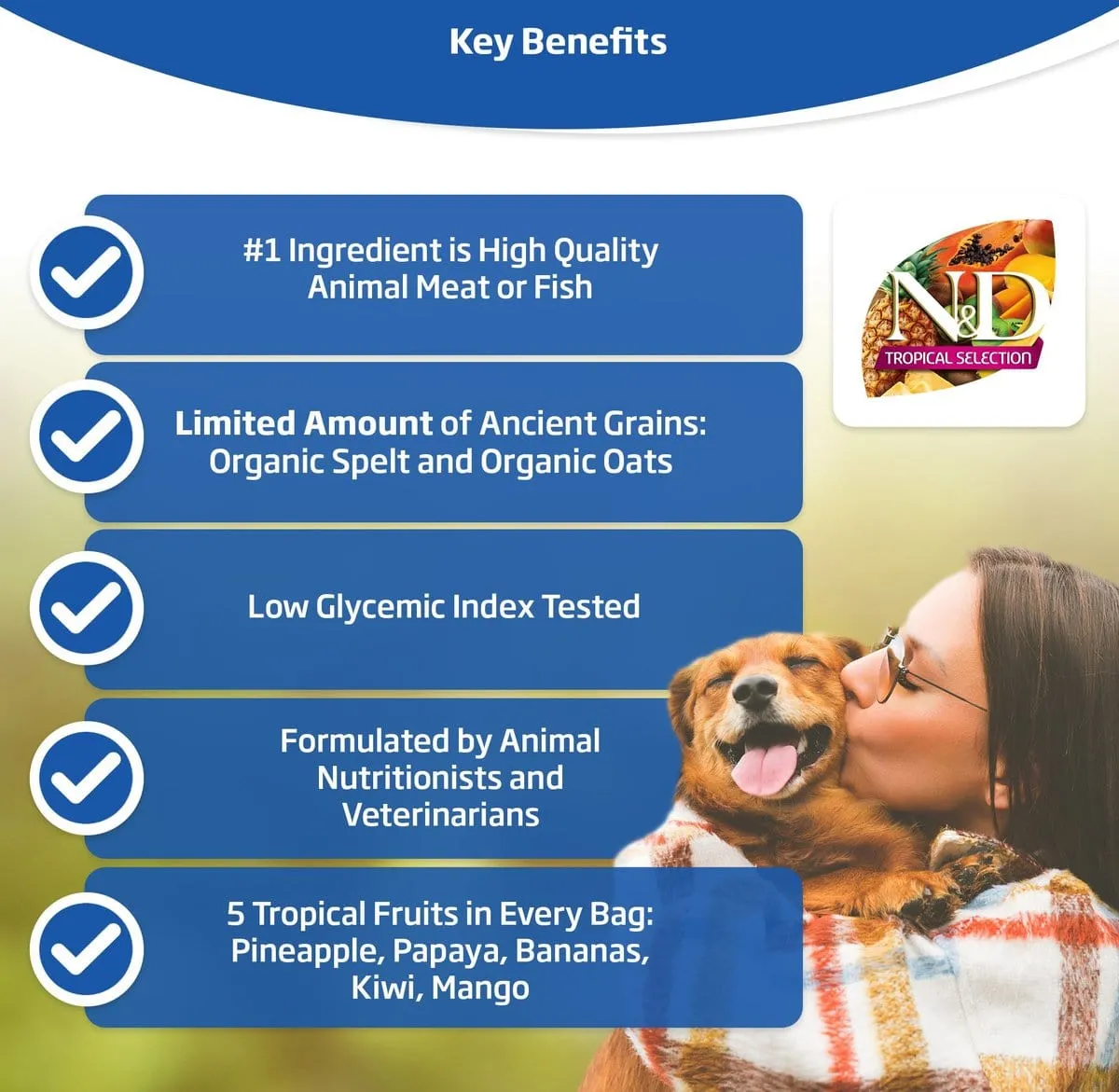 Farmina N&D Tropical Selection Salmon, Spelt, Oats & Tropical Fruits Medium & Maxi Adult Dry Dog Food