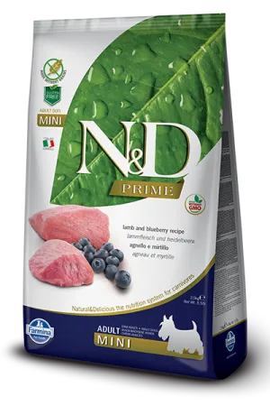 Farmina Natural & Delicious Prime Lamb & Blueberry Adult Mini Dry Dog Food