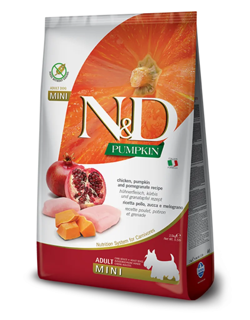 Farmina Pet Foods Mini Adult Dog Grain Free Chicken Pumpkin & Pomegranate