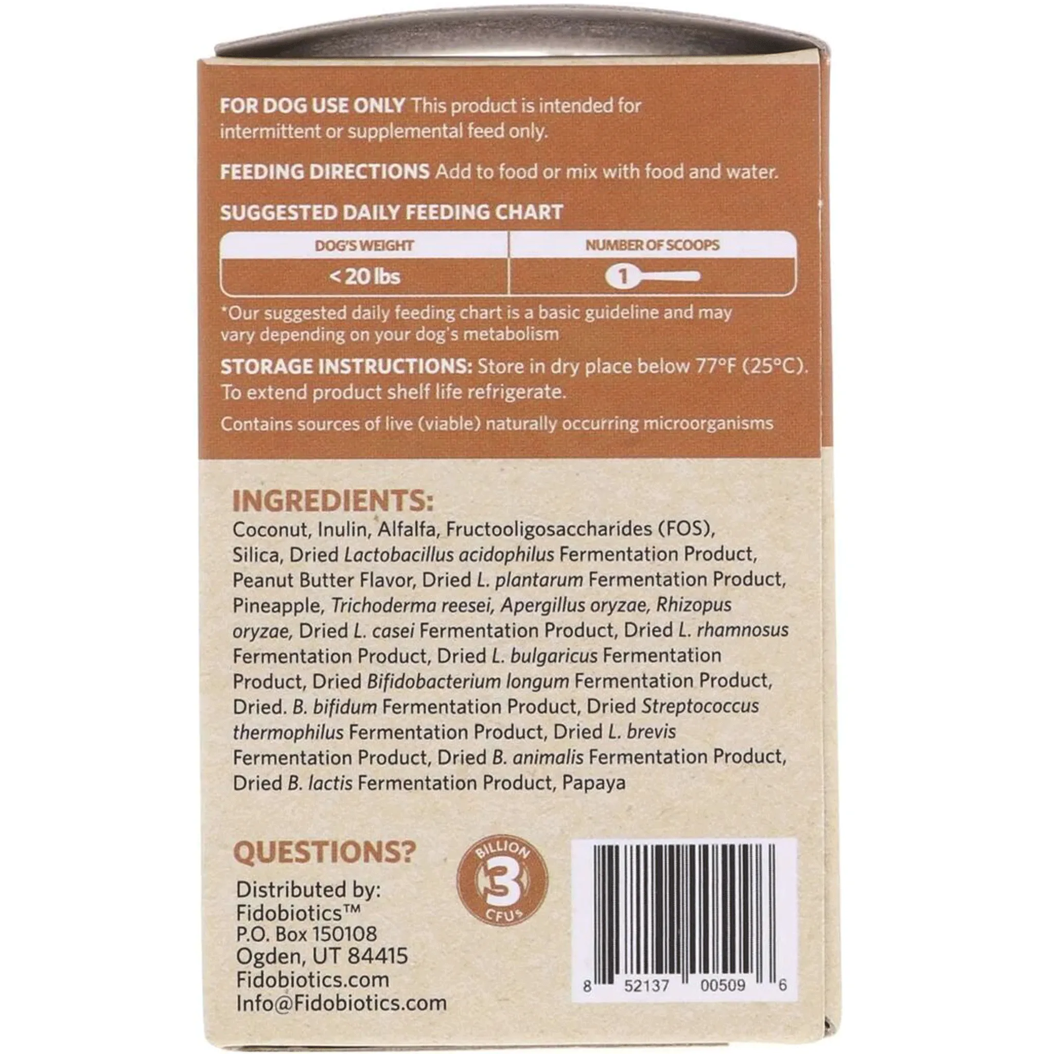 Fidobiotics Good Guts for Lil Mutts